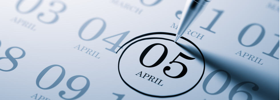 5 April circled on a calendar