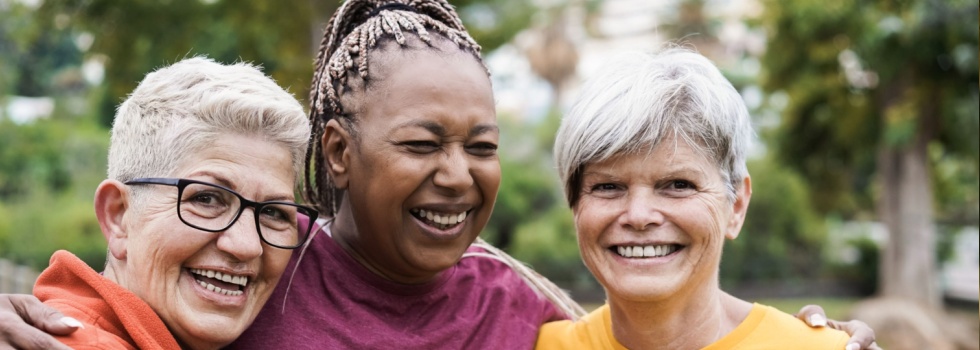 A group of women smiling.