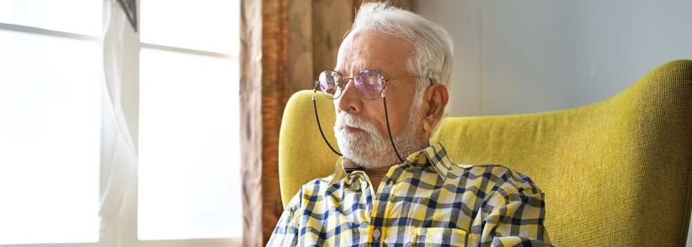 A man reading a book.
