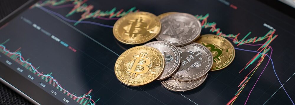 A representation of Bitcoins.
